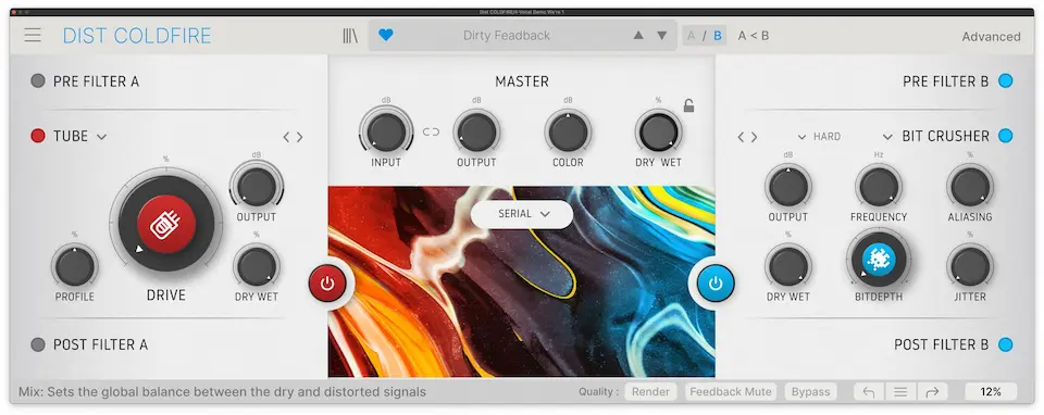 Best Distortion VST Plugins: Arturia - Dist Coldfire