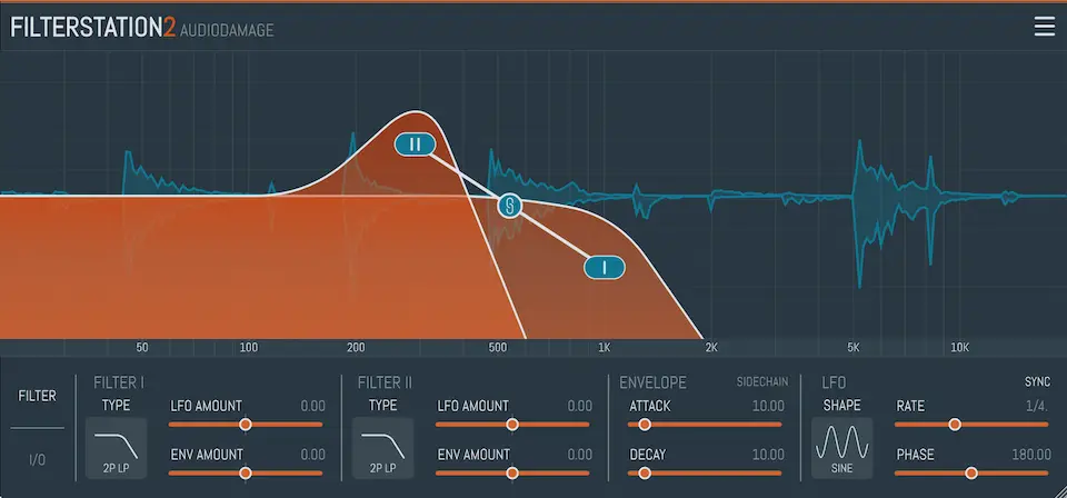 Best Filter VSt Plugins: Audio Damage - Filterstation2