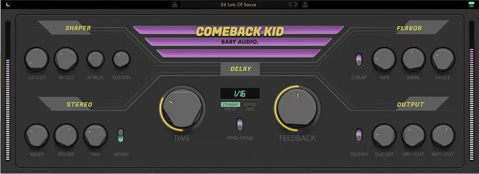 Best Delay VST Plugins: Baby Audio - Comeback Kid