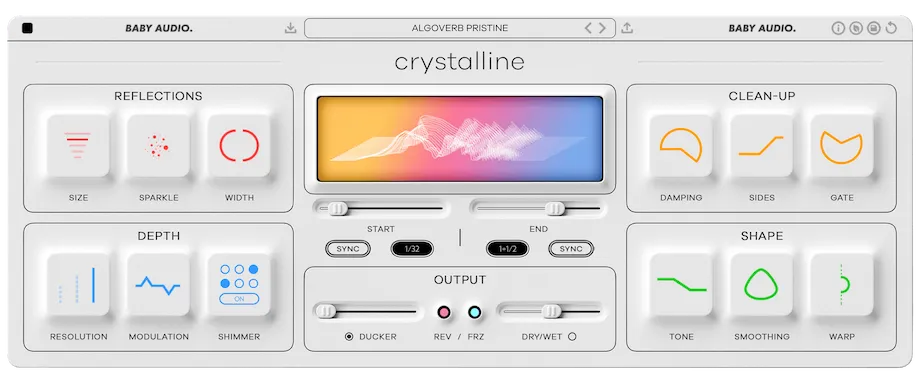 Best Reverb VST Plugins: Baby Audio - Crystalline