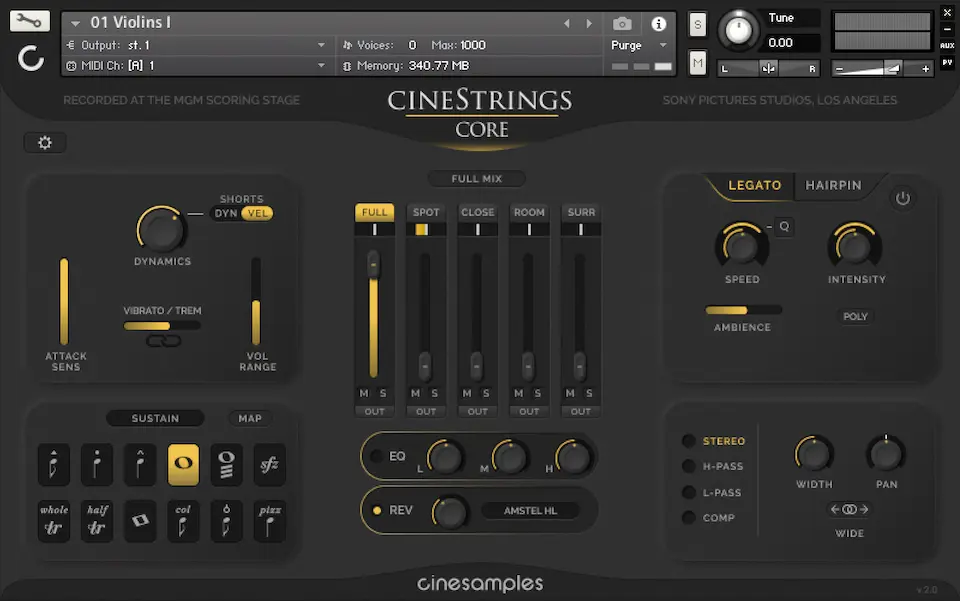 Best Strings VST Plugins: Cinesamples - CineStrings Core