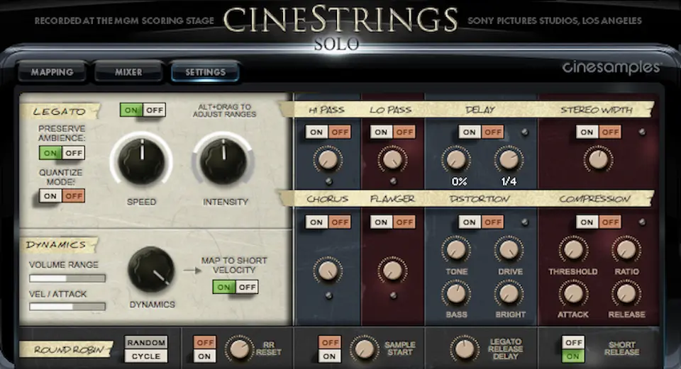 Best Strings VST Plugins: Cinesamples - CineStrings Solo