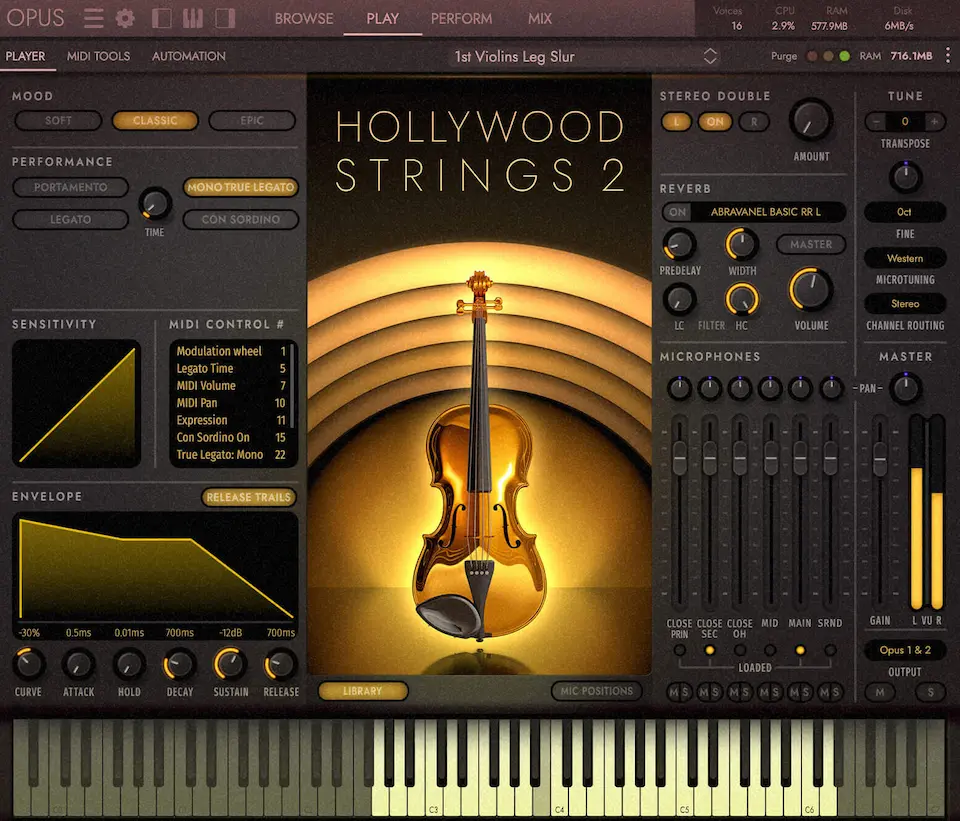 Best Strings VST Plugins: EastWest - Hollywood Strings 2