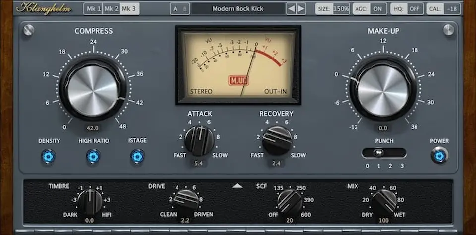 Best Compressor VST Plugins: Klanghelm - MJUC variable-tube compressor