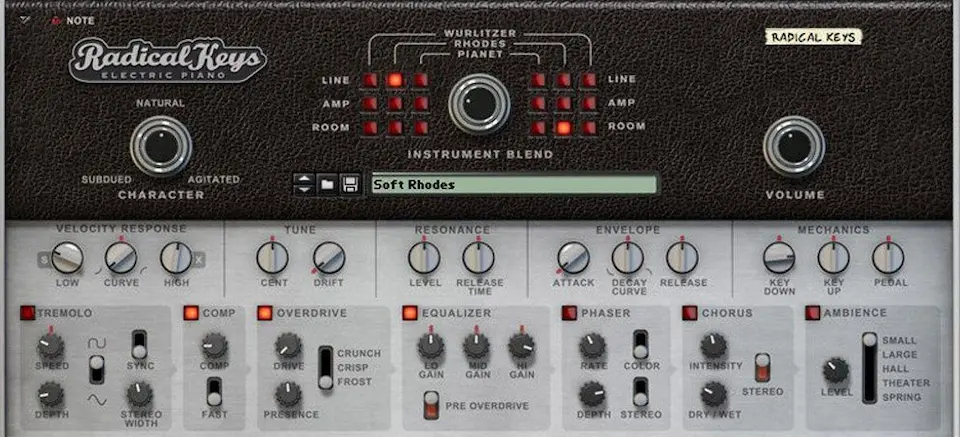 Best Rhodes VST Plugins: Reason Studios - Radical Keys