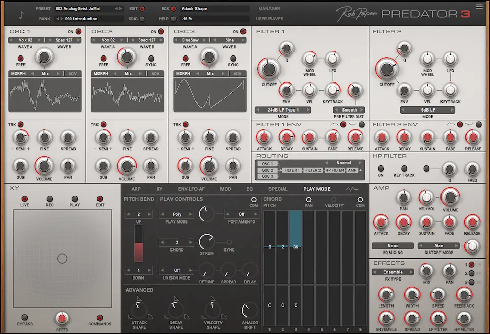 Best Synth VST Plugins: Rob Papen - Predator 3