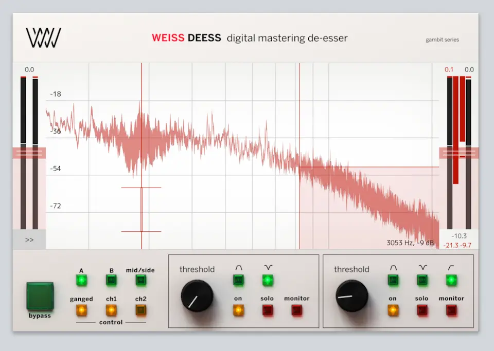 Best DeEsser VST Plugins: Softube - Weiss Deeess