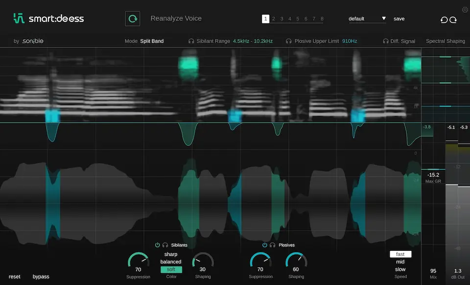 Best DeEsser VST Plugins: Sonible - smart deess