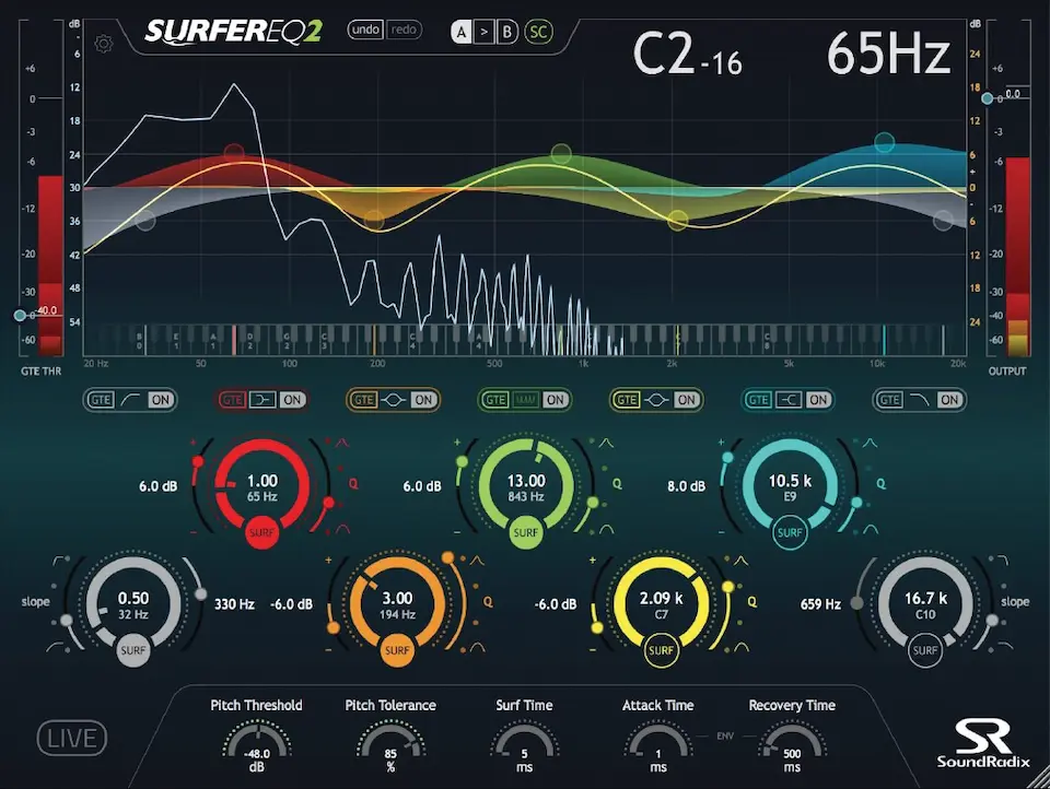 Best EQ VST Plugins: SoundRadix - SurferEQ 2