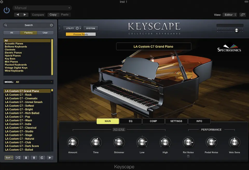 Best Piano VST Plugins: Spectrasonics - Keyscape