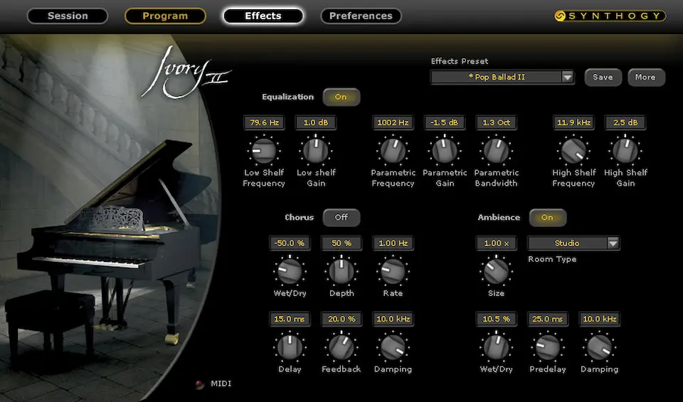 Best Piano VST Plugins: Synthogy - Ivory II Grand Pianos