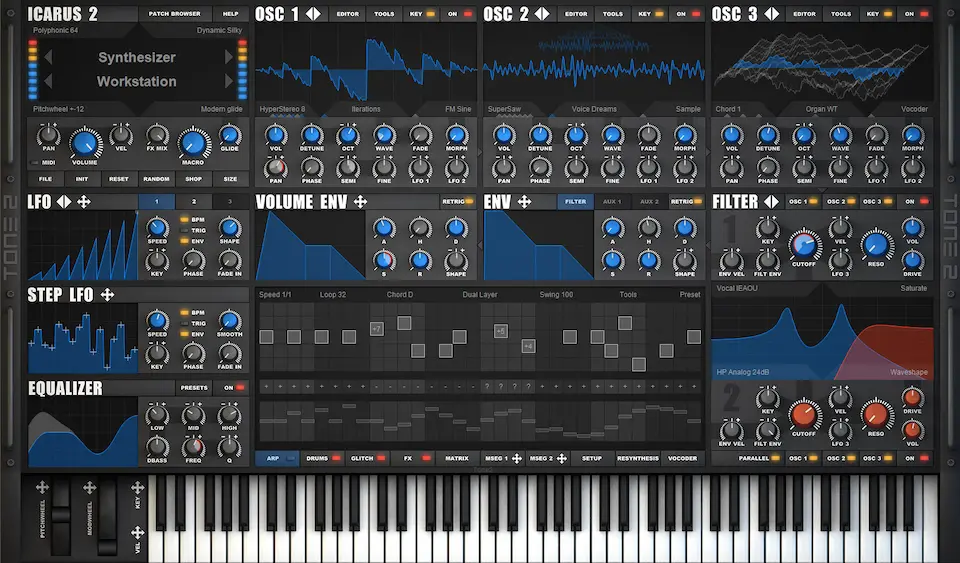 Best Synth VST Plugins: Tone2 - Icarus2