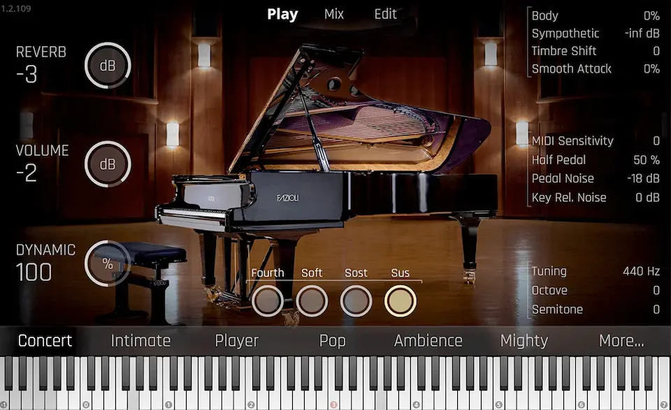 Best Piano VST Plugins: VSL Synchron - Fazioli F308