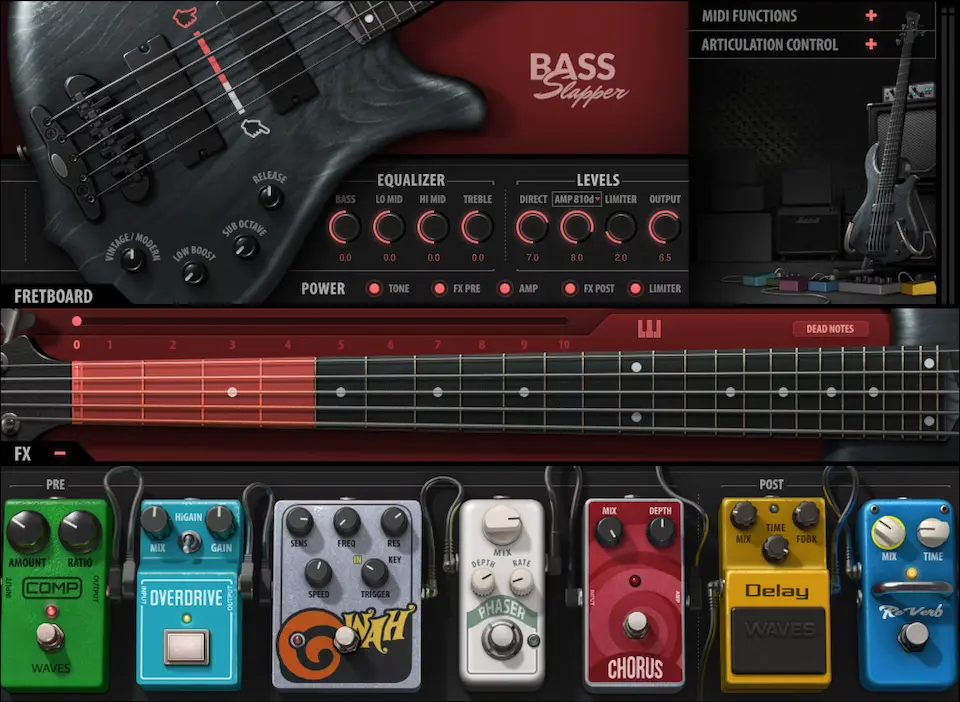 Best Bass VST Plugins: Waves - Bass Slapper