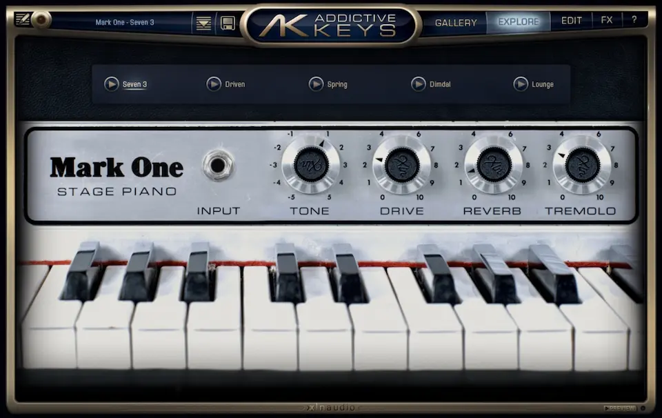 Best Rhodes VST Plugins: XLN Audio Addictive Keys Mark One