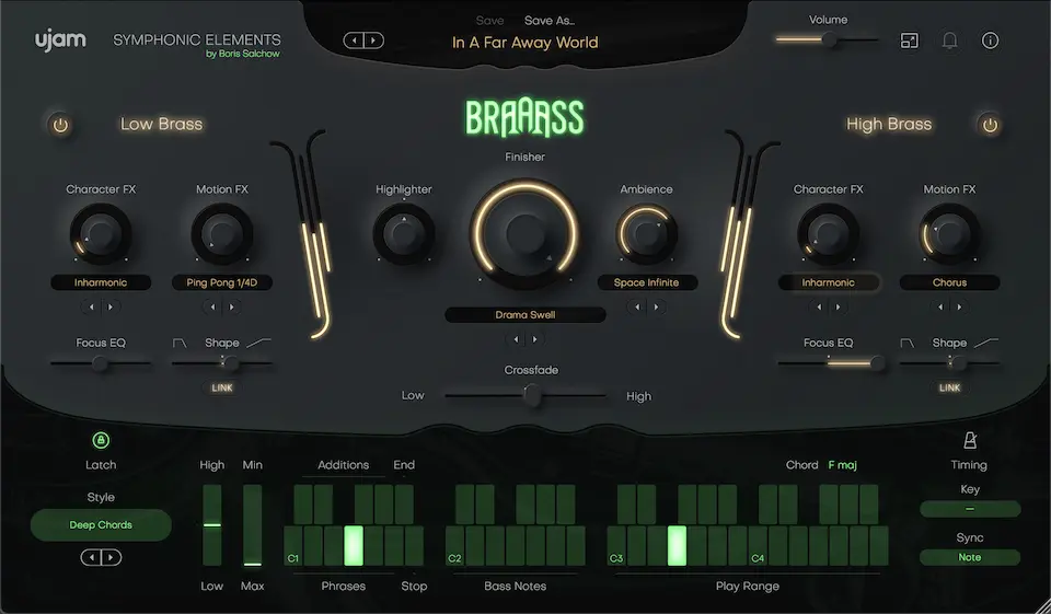 Best Brass VST Plugins: ujam - Symphonic Elements Braaass